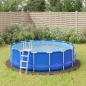Preview: ARDEBO.de - Pool-Bodentuch Hellgrau Ø396 cm Polyester Geotextil