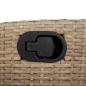Preview: ARDEBO.de - 5-tlg. Garten-Essgruppe mit Kissen Beige Poly Rattan
