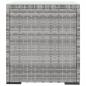 Preview: Beistelltisch Grau 40x37x40,5 cm Polyrattan und Hartglas