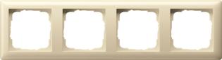 Preview: ARDEBO.de - 021401 Abdeckrahmen 4f Standard 55 Cremeweiß