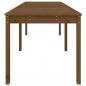 Preview: Gartentisch Honigbraun 159,5x82,5x76 cm Massivholz Kiefer