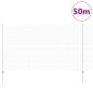 Preview: geschweißter Drahtzaun mit 44 U-Posten Silber 1.4x50 m Stahl