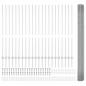 Preview: geschweißter Drahtzaun mit 44 U-Posten Silber 1.4x50 m Stahl