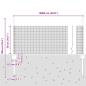 Preview: Geschweißter Drahtzaun mit 44 U-Pfosten Silber 0.5x100 m Stahl