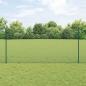 Preview: ARDEBO.de - Geschweißter Drahtzaun mit 5 U-Pfosten Grün 1,2x10 m Stahl