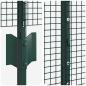 Preview: Geknoteter Drahtzaun mit 11 U-Pfosten Grün 1.2x25 m Stahl