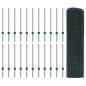 Preview: Geschweißter Drahtzaun mit 22 U-Posts Grün 0.8x50 m Stahl