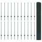 Preview: Geschweißter Drahtzaun mit 22 U Pfosten Grün 1x50 m Stahl