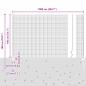 Preview: Schweißdrahtzaun mit 10 U-Posts Anthrazit 1.4x10 m Stahl