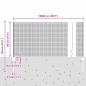 Preview: Welded Wire Fence mit 44 U Pfosten Grau 0.8x100 m Stahl