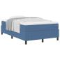 Preview: Boxspringbett mit Matratze Blau 120x200 cm Cordstoff
