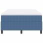 Preview: Boxspringbett mit Matratze Blau 120x200 cm Cordstoff