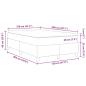 Preview: Boxspringbett mit Matratze Blau 120x200 cm Cordstoff