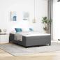 Preview: ARDEBO.de - Boxspringbett mit Matratze Lichtgrau 140x200 cm Cordstoff