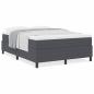 Preview: Boxspringbett mit Matratze Dunkelgrau 140x200 cm Cordstoff