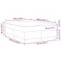 Preview: Boxspringbett mit Matratze Blau 140x200 cm Cordstoff