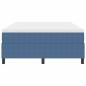 Preview: Boxspringbett mit Matratze Blau 140x200 cm Cordstoff