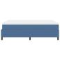 Preview: Boxspringbett mit Matratze Blau 140x200 cm Cordstoff