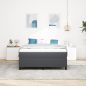 Preview: Boxspringbett mit Matratze Dunkelgrau 160x200 cm Cordstoff