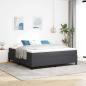 Preview: ARDEBO.de - Boxspringbett mit Matratze Dunkelgrau Super King Cordstoff