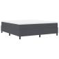Preview: Boxspringbett mit Matratze Dunkelgrau Super King Cordstoff