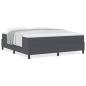 Preview: Boxspringbett mit Matratze Dunkelgrau Super King Cordstoff