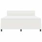 Preview: Boxspringbett mit Matratze & LED Creme Super King Kordstoff