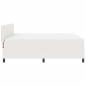 Preview: Boxspringbett mit Matratze & LED Creme Super King Kordstoff