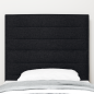 Preview: Kopfteil Schwarz 80 cm Stoff