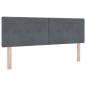 Preview: Boxspringbett mit Matratze Dunkelgrau 160x200 cm Samt