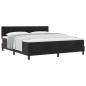 Preview: Boxspringbett mit Matratze Schwarz Super King Velvet