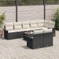 Preview: 8-teiliges Garten Sofa Set mit Kissen braun Poly Rattan