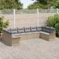 Preview: Gartensofa-set 10 stk. Beige Poly-Rattan