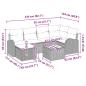 Preview: 7-teiliges Garten Sofa Set mit Kissen Grau Poly Rattan
