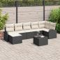 Preview: ARDEBO.de - 7-teiliges Garten-Sofa-Set mit Kissen braunes Poly-Rattan