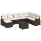 Preview: Garten Sofa Set Set aus 9 Weiß PE Rattan Garten Sofa Set