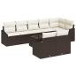 Preview: Sofa Set mit Kissen 9 pcs Braun Poly Rattan