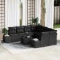Preview: ARDEBO.de - Garten-Sofa Set Set aus 9 Teilen Schwarz