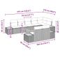 Preview: Gartensofa-set mit Kissen 9 pcs Beige Poly Rattan