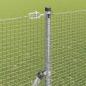 Preview: Geschweißter Drahtzaun, bodenverankert 10 x 1,5 m Silber Netz