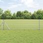 Preview: ARDEBO.de - Geschweißter Drahtzaun, bodenverankert 25 x 0,5 m Silber Netz