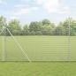 Preview: ARDEBO.de - geschweißter Maschendrahtzaun mit 13 Pfosten 1,6x25 m verzinkter Stahl