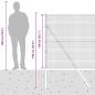 Preview: Schweißen Drahtzaun mit 13 Pfosten 1,4x50 m Galvanisierter Stahl