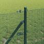 Preview: Zaunpfosten-Set 2er Set Grün Metall 10 x 0,5 m Langlebig