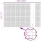 Preview: Zaunpfosten-Set 2er Set Grün Metall 10 x 0,5 m Langlebig