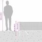 Preview: Zaunpfosten-Set 2er Set Grün Metall 10 x 0,5 m Langlebig
