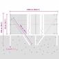 Preview: Grünes PVC-beschichtetes Zaunpfosten-Set 2er Set 25 x 0,5 m