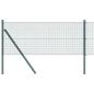 Preview: Schweißdrahtzaun mit 13 Pfosten Grün 0.6x25 m Stahl