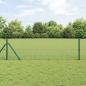 Preview: ARDEBO.de - Schweißdrahtzaun mit 13 Pfosten Grün 0.8x25 m Stahl