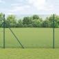 Preview: ARDEBO.de - geschweißter Drahtzaun mit 13 Pfosten Grün 1,5x25 m Stahl